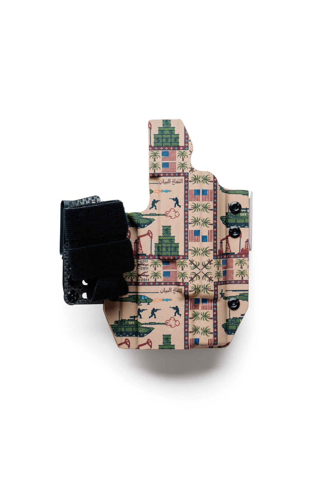 a kydex holster and black magazine carrier