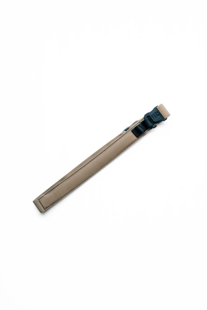 Tan Constantine Carry Belt™ by AYCHE, stylish men's apparel accessory with adjustable strap and metal buckle.