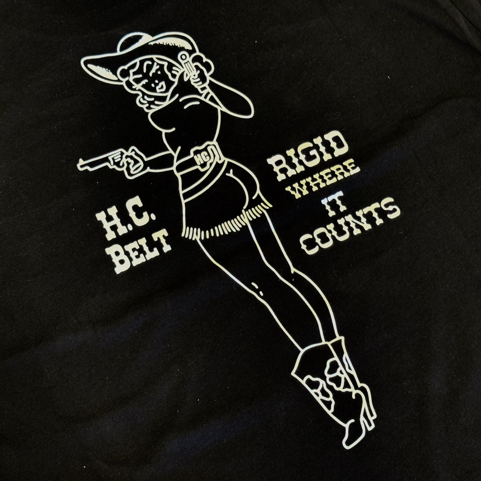 AYCHE Pin Up Girl T-shirt featuring vintage-inspired pin-up girl graphic on soft cotton apparel.