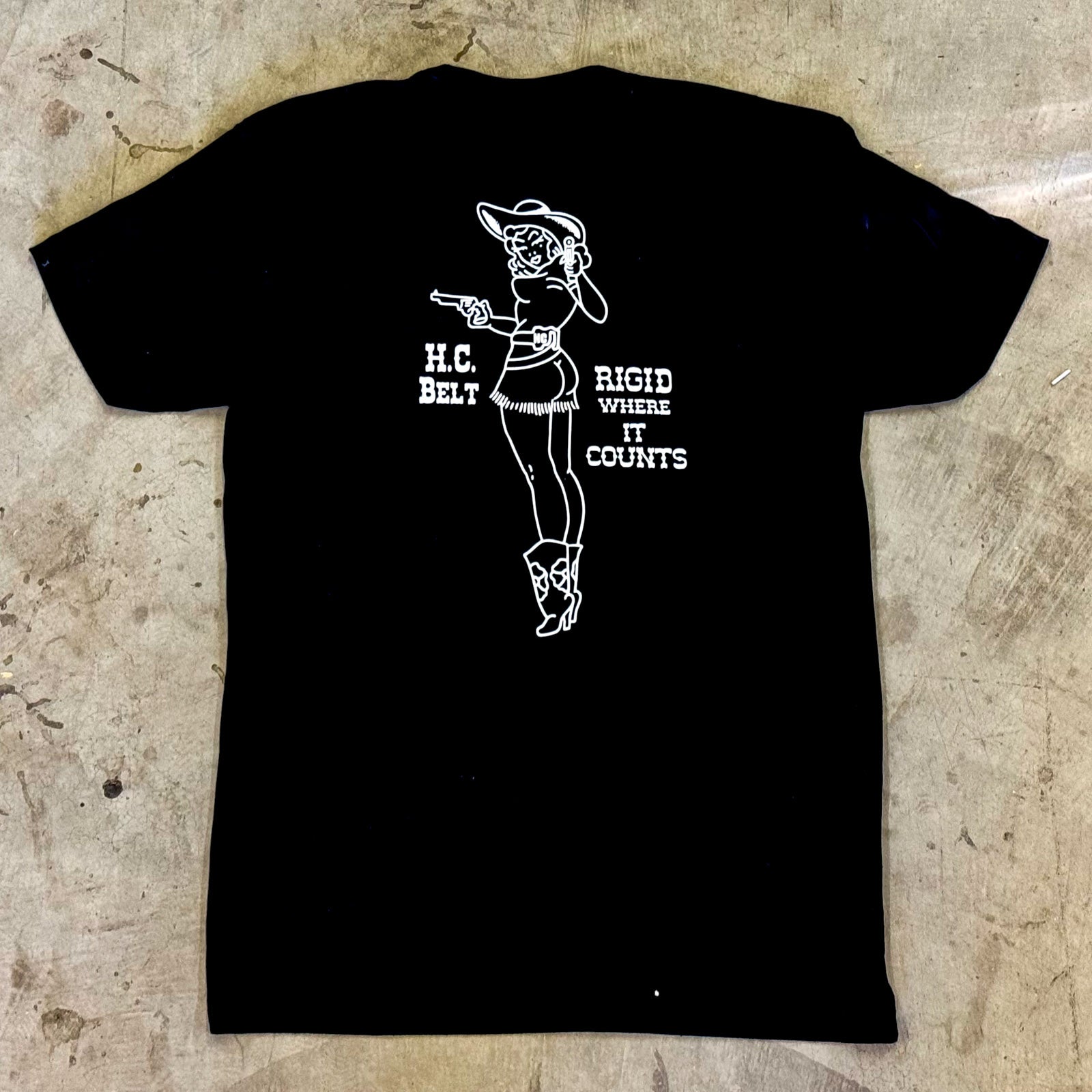 AYCHE Pin Up Girl T-shirt featuring vintage-inspired graphic design on soft cotton fabric.