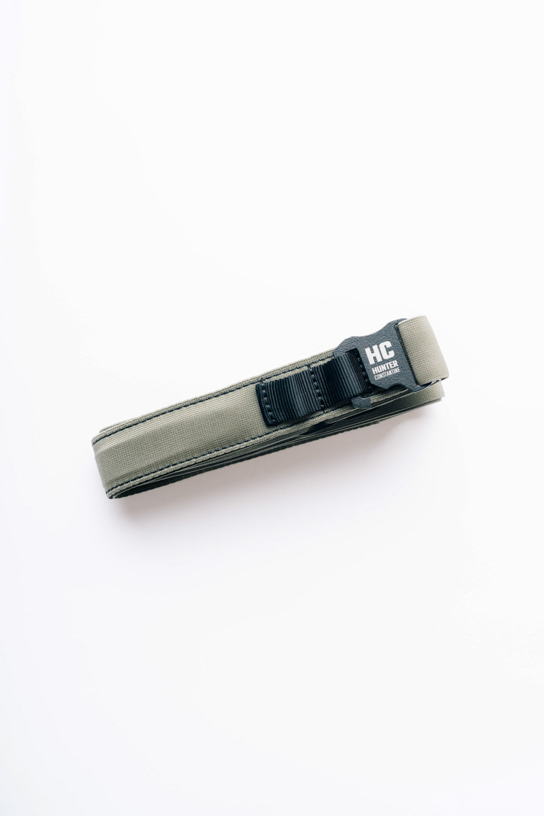 AYCHE Constantine Carry Belt™ in durable black leather with metal buckle, stylish accessory for casual or formal wear.