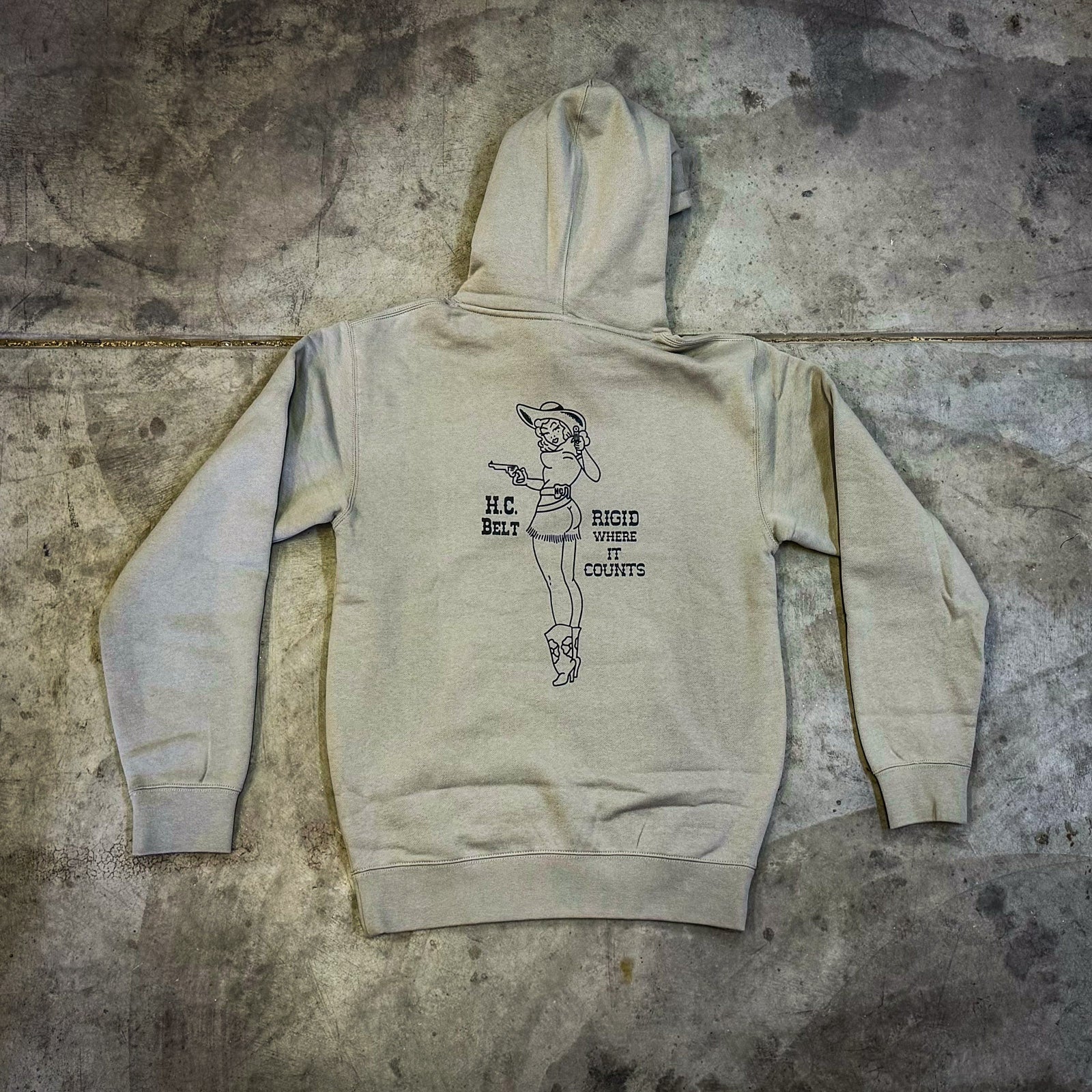AYCHE PIN UP GIRL hoodie featuring vintage-inspired graphic print on soft, cozy sweatshirt fabric.