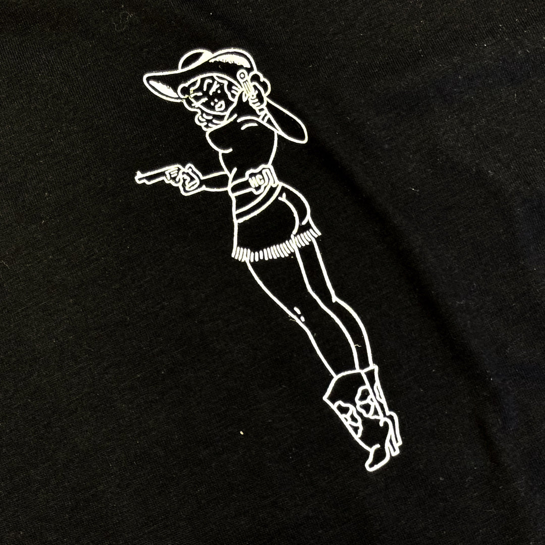 Hunter Constantine PIN UP GIRL TEE featuring a vintage-inspired pin-up girl graphic on a casual apparel t-shirt.