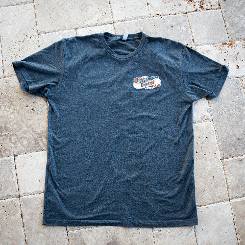 AYCHE Real Good Belts T-shirt, casual apparel featuring a comfortable fit with printed design on soft fabric.