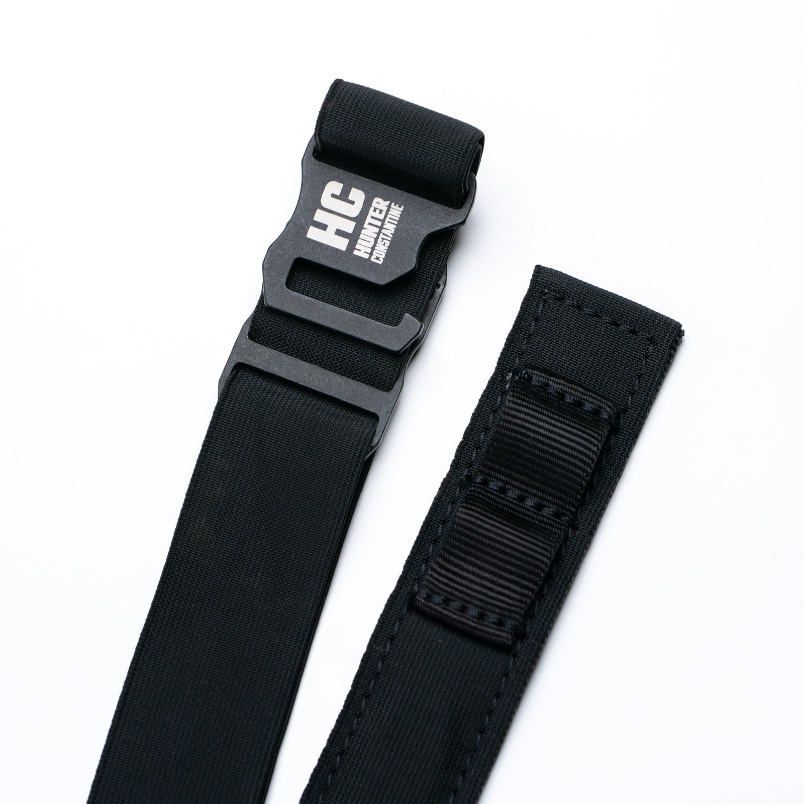 A black BLEM Constantine Carry Belt™ from AYCHE, featuring durable fabric and adjustable strap for everyday wear and utility.