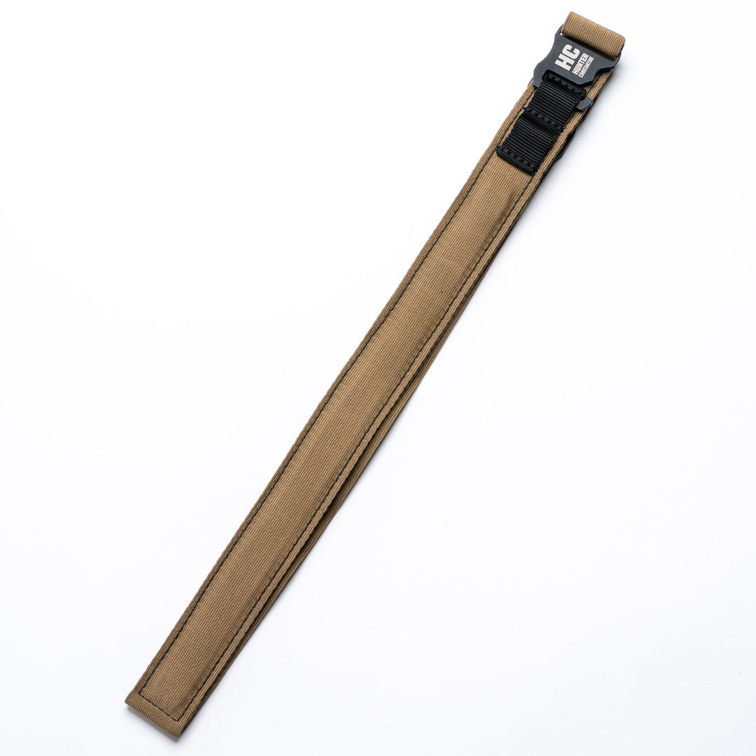 Black BLEM Constantine Carry Belt by AYCHE, a stylish and durable men's apparel accessory with adjustable strap and buckle detail.