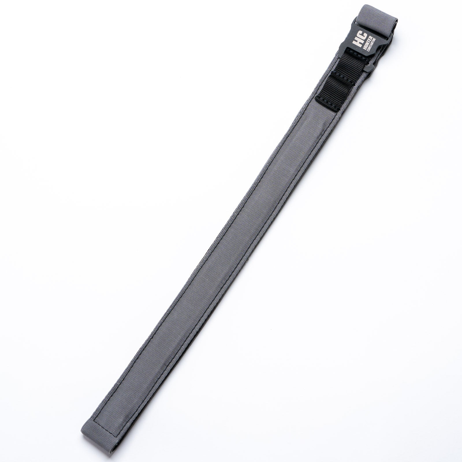 AYCHE BLEM CONSTANTINE CARRY BELT™ in black leather, featuring adjustable strap and metal buckle, casual men's apparel accessory.