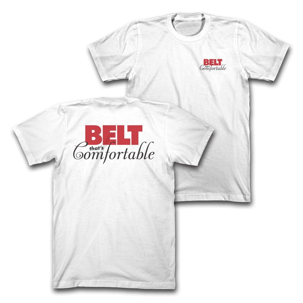 White Hunter Constantine Belt Comfort Tee featuring a relaxed fit and soft fabric, perfect for casual wear and everyday comfort.