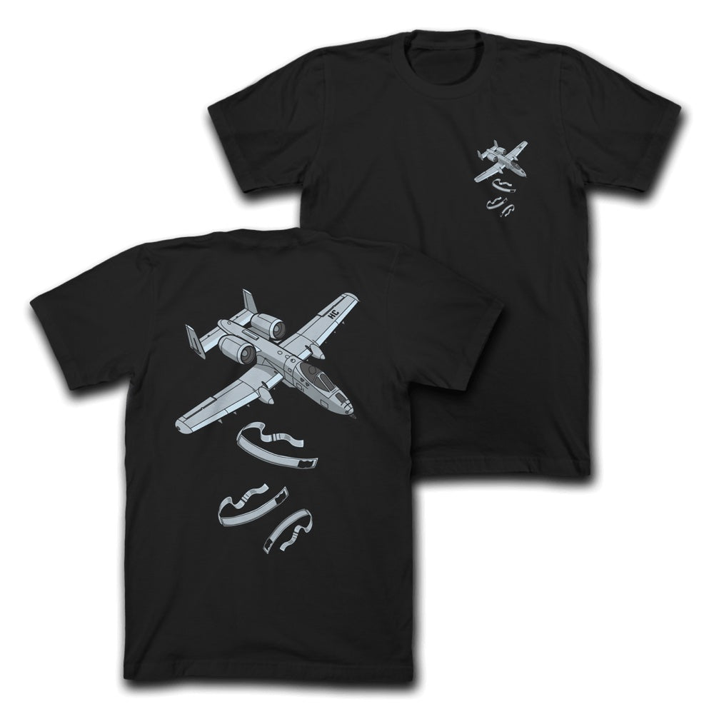 Black HC10-Warthog TEE from Hunter Constantine featuring a casual fit and graphic design, perfect for everyday apparel.