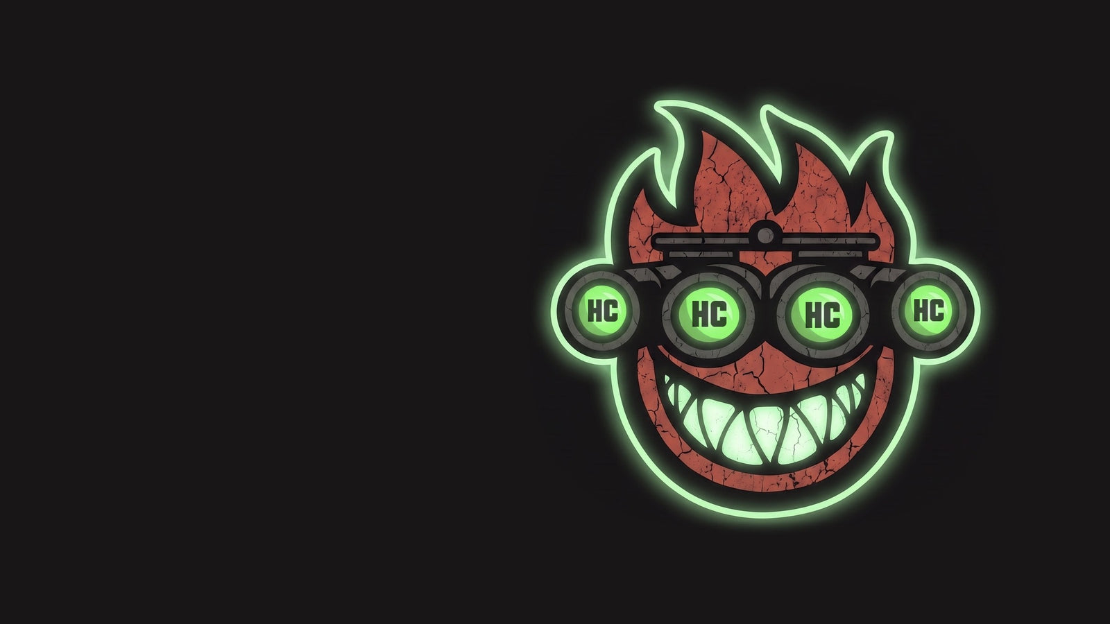 Belt After Dark mascot under night-vision glow