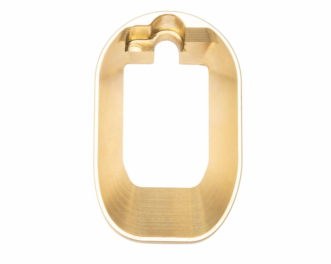 Brass Steel Frame M&P Magwell on a white background