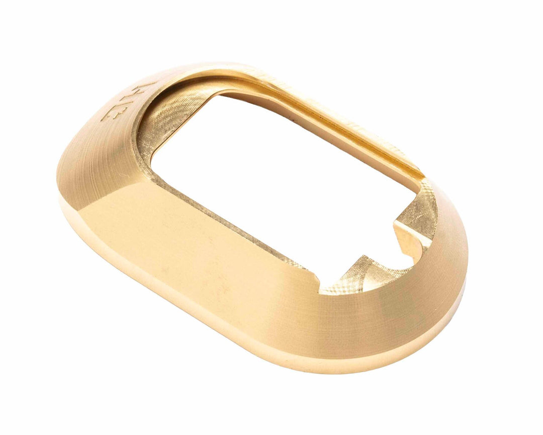 Rear view of the Steel Frame M&P Magwell funnel opening