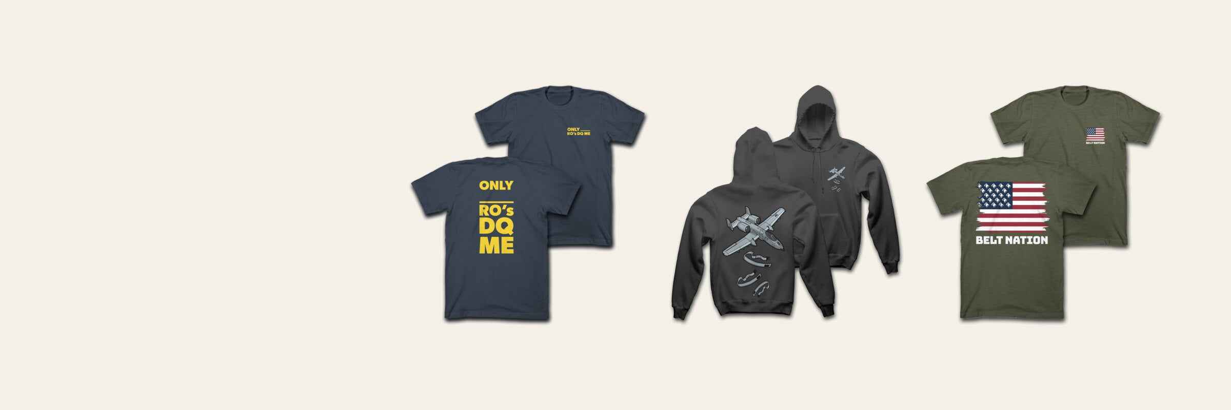 Hunter Constantine latest apparel tees and hoodie banner